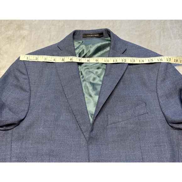 Zara Man Mens Blazer Size 38 Double Button Semi Formal Office Preppy Classic - Picture 7 of 15